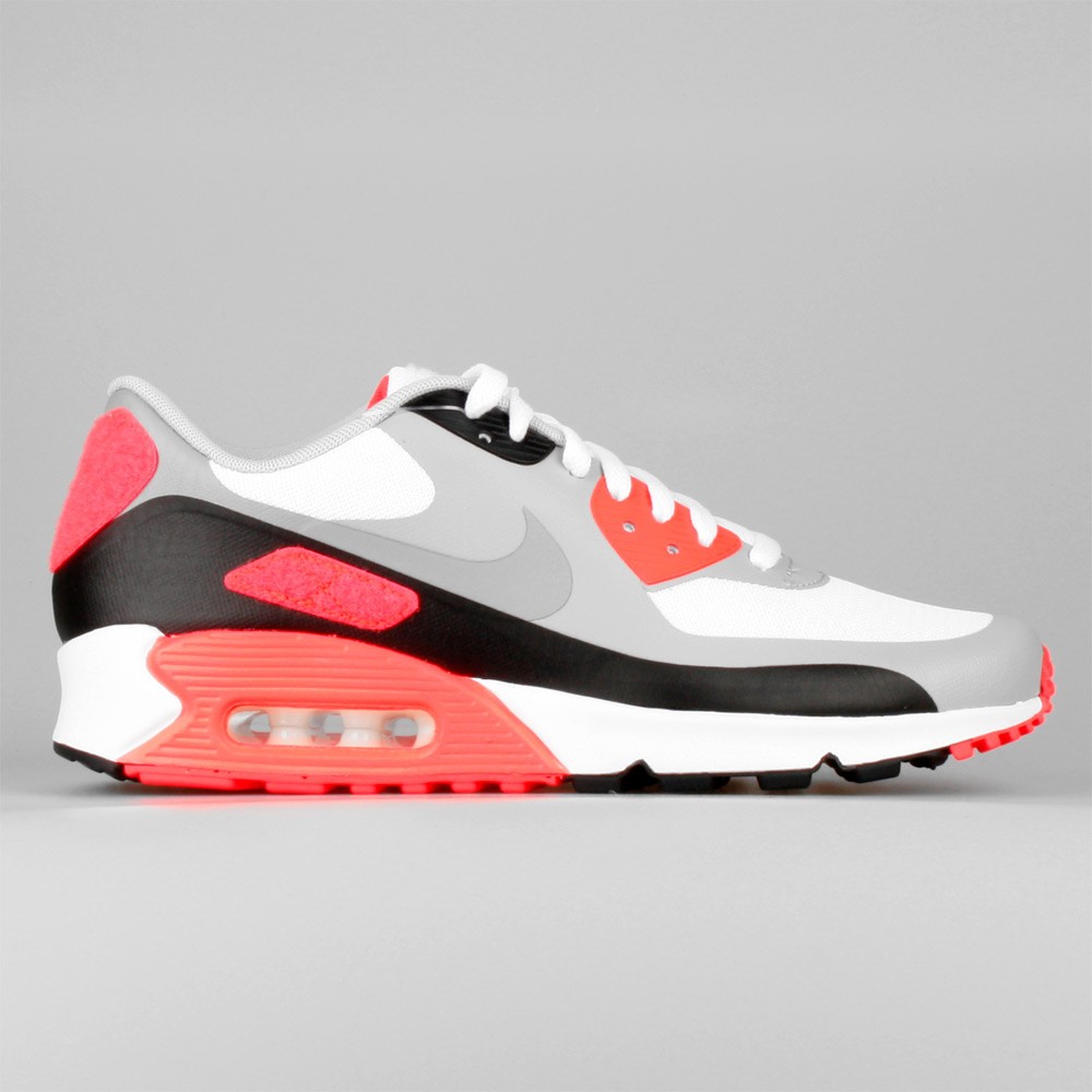 nike air max 90 og chaussures, Homme Nike Air Max 90 V SP Patch Infrared OG Chaussures De Ville Blanche/Gris ...